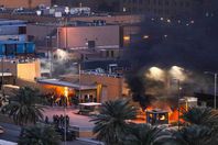 هجوم صاروخي علي  السفارة الأمريكية في بغداد