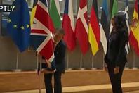 إزالة العلم البريطاني من المجلس الأوربي 

