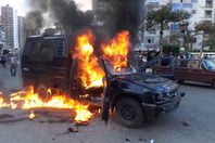 براءة متهم بحرق سيارة شرطة بحلوان