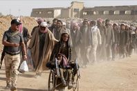 نزوح المدنيين بالموصل