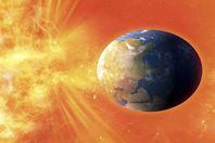 عاصفة شمسية تضرب الأرض