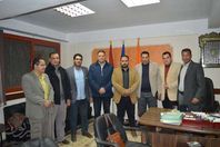 رئيس مدينة كفرالدوار مع اعضاء رابطة الصحفيين