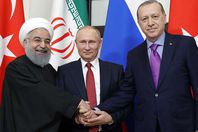 أردوغان وبوتين وروحاني