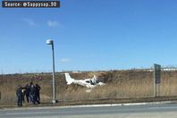 لحظة سقوط طائرة خاصة في كندا