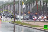 اقتحام موكب الفاتيكان