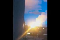 لحظة تفجير  محطة نقل الغاز من إيران إلى تركيا