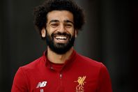 محمد صلاح يضحك