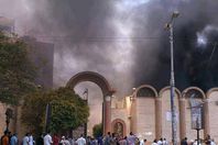 مطرانية المنيا تدين حريق كنيسة الإسماعيلية