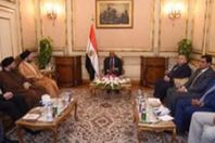 "عبد العال" يستقبل رئيس التحالف الوطنى العراقى والوفد المرافق لة