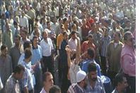 وقفة سابقة للعاملين بالهيئة