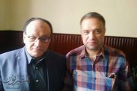 المستشار محمد عصمت رئيس قضاة بني سويف مع محرر المصريون