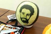 صورة «محمد صلاح» على البطيخ