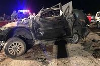 سيارة النائب بعد الحادث