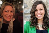 ميريديث تشابمان، الضحية يمين الصورة، وقاتلتها جينير جيراردوت، على اليسار