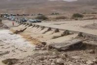 فيضانات بوادي عربة