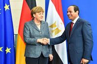 الرئيس السيسي  و ميركل