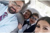 الأسرة الضحية مع الزوج القاتل