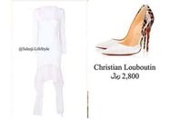 الفستان والحذاء