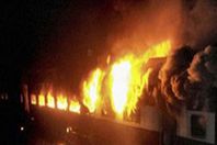 اندلاع حريق  في  قطار القاهرة – أسوان بمحطة طهطا