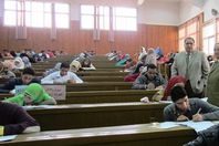 كاميرات لمراقبة الامتحانات بجامعة بني سويف