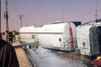 توقف المرور بطريق "طنطا – إسكندرية" لانقلاب سيارة بترول