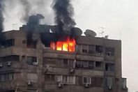 7 حالات اختناق في حريق شقة بطنطا