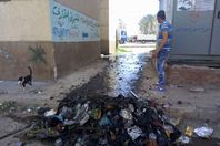 مياه الصرف والقمامة بحي الأمل الجديد بضواحي بورسعيد