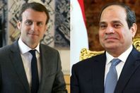 "السيسي" يبحث مع "ماكرون" ملف الطائرة المنكوبة
