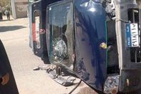 انقلاب سيارة شرطة