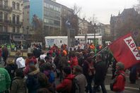 البلجيكيون يحتجون على إجراءات التقشف ببروكسل