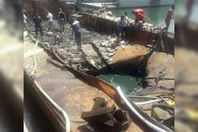 تكشف حجم الدمار.. الصورة الأولى للبارجة الإيرانية