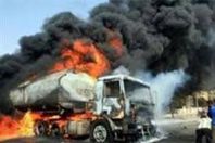 السيطرة على حريق سيارة البترول بطنطا