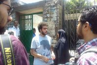 خروج الطلاب من مدرسة جمال عبد الناصر بالدقي