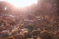 جانب من القمامة