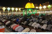 شاهد بالصور.. صلاة التراويح في مسجد عمرو بن العاص