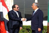 الرئيس البرتغالي مع الرئيس السيسي