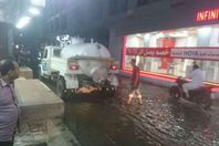 كسر خط مياه رئيسى فى طنطا