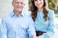 العاهل الأردني وقرينته