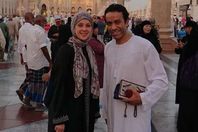 سامح حسين و زوجته