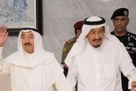 الملك سلمان وأمير الكويت