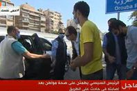 السيسي يطمئن على مصاب