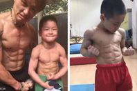 تمكن من المشى وعمره لم يتعدى شهرين