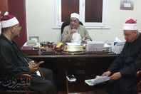 الشيخ طه ذيادة وكيل أوقاف الدقهلية خلال الإجتماع