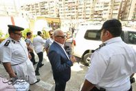 محافظ بورسعيد يتفقد إدارة المرور