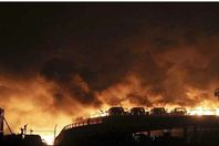 انفجار خط غاز فى الصين