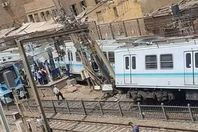 خروج مترو المرج عن مساره