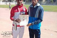 أسعد عربي مع مدربه بالأقصر حسن جوده