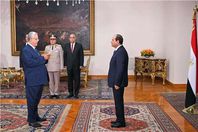 المستشار حنفي علي جبالي يؤدي اليمين الدستورية أمام الرئيس عبد الفتاح السيسي