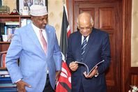 عبد العال مع رئيس أغلبية البرلمان الكيني