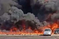 جانب من الحريق